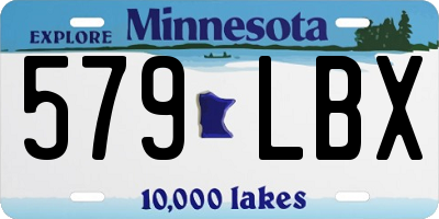 MN license plate 579LBX