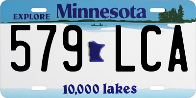 MN license plate 579LCA