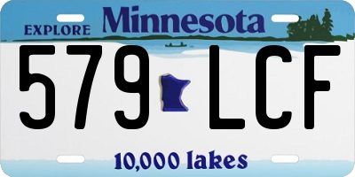 MN license plate 579LCF