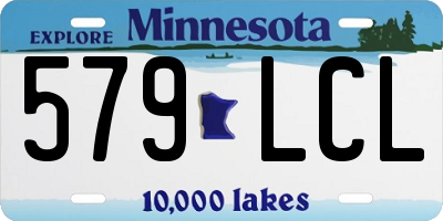 MN license plate 579LCL