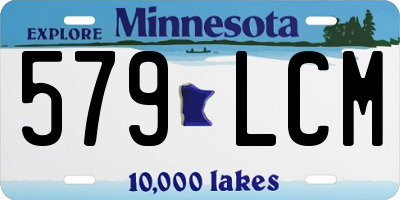 MN license plate 579LCM