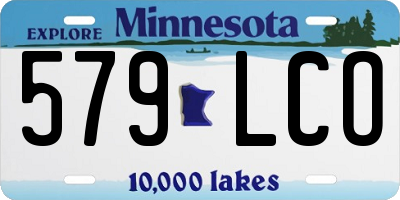 MN license plate 579LCO
