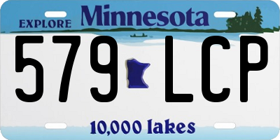 MN license plate 579LCP