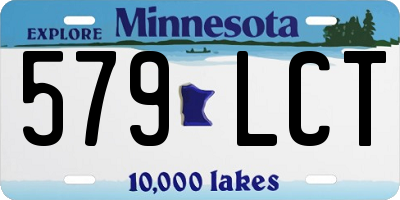 MN license plate 579LCT