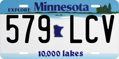 MN license plate 579LCV