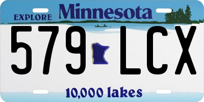 MN license plate 579LCX