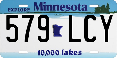 MN license plate 579LCY