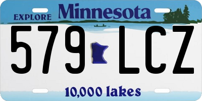 MN license plate 579LCZ