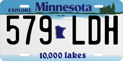 MN license plate 579LDH