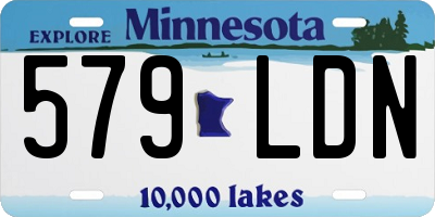 MN license plate 579LDN