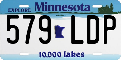 MN license plate 579LDP
