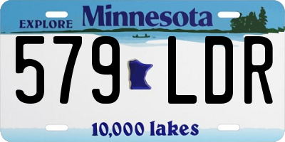 MN license plate 579LDR