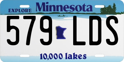 MN license plate 579LDS