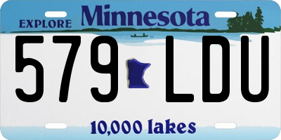 MN license plate 579LDU