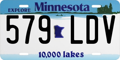 MN license plate 579LDV