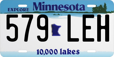 MN license plate 579LEH