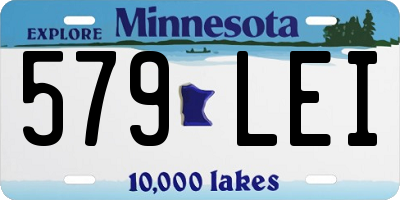 MN license plate 579LEI