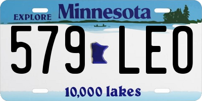 MN license plate 579LEO