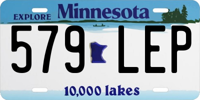 MN license plate 579LEP