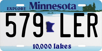 MN license plate 579LER