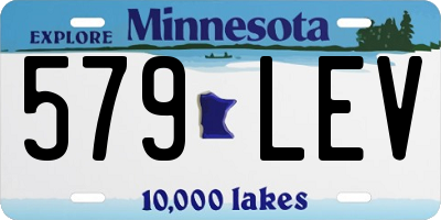 MN license plate 579LEV