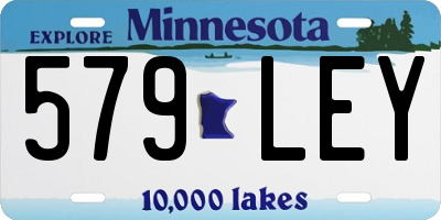 MN license plate 579LEY
