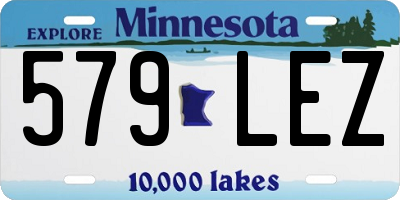 MN license plate 579LEZ