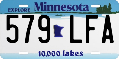 MN license plate 579LFA
