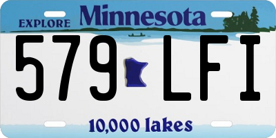 MN license plate 579LFI