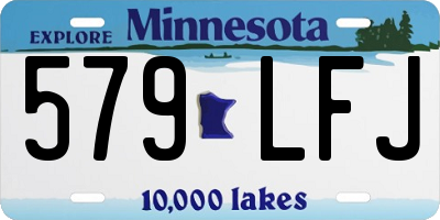 MN license plate 579LFJ