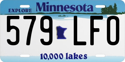 MN license plate 579LFO