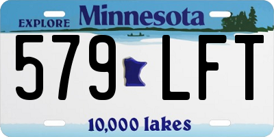 MN license plate 579LFT