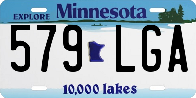 MN license plate 579LGA