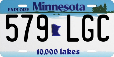 MN license plate 579LGC