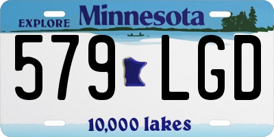 MN license plate 579LGD