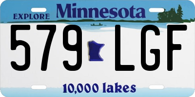 MN license plate 579LGF