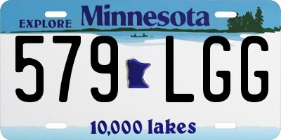 MN license plate 579LGG
