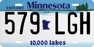 MN license plate 579LGH