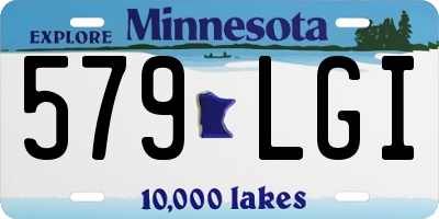 MN license plate 579LGI