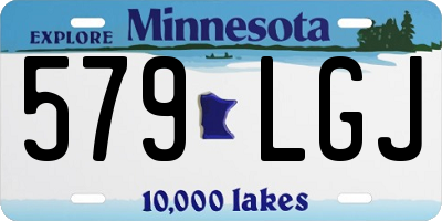 MN license plate 579LGJ