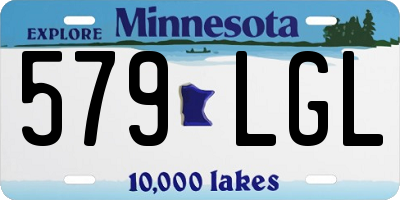 MN license plate 579LGL
