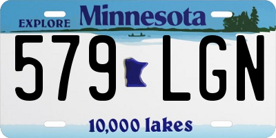 MN license plate 579LGN