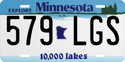 MN license plate 579LGS
