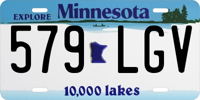 MN license plate 579LGV
