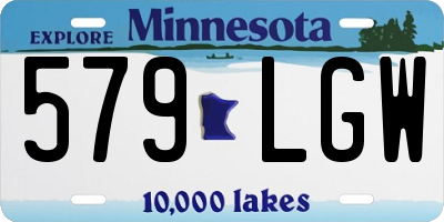 MN license plate 579LGW