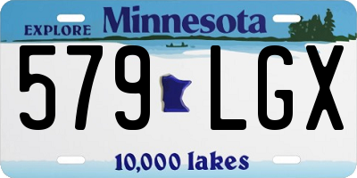 MN license plate 579LGX