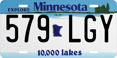MN license plate 579LGY