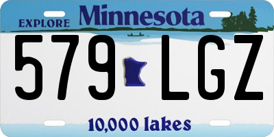 MN license plate 579LGZ