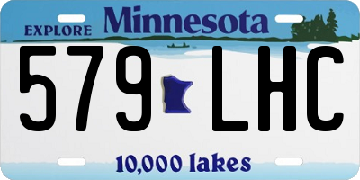 MN license plate 579LHC