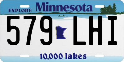 MN license plate 579LHI